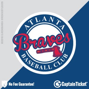 Buy Atlanta Braves tickets for less with no service fees at Captain Ticket™ - The Original No Fee Ticket Site! #FanArtByRoxxi