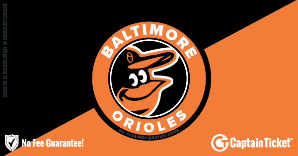 Get Baltimore Orioles tickets for less with everyday low prices and no service fees at Captain Ticket™ - The Original No Fee Ticket Site! #FanArtByRoxxi