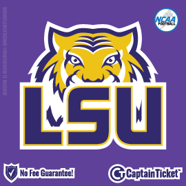 Buy LSU Tigers Football tickets for less with no service fees at Captain Ticket™ - The Original No Fee Ticket Site! #FanArtByRoxxi