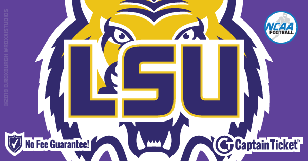 Get LSU Tigers Football tickets for less with everyday low prices and no service fees at Captain Ticket™ - The Original No Fee Ticket Site! #FanArtByRoxxi