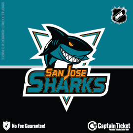 Buy San Jose Sharks tickets for less with no service fees at Captain Ticket™ - The Original No Fee Ticket Site! #FanArtByRoxxi