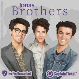 Buy Jonas Brothers tickets for less with no service fees at Captain Ticket™ - The Original No Fee Ticket Site! #FanArtByRoxxi