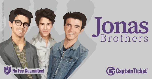 Get Jonas Brothers tickets for less with everyday low prices and no service fees at Captain Ticket™ - The Original No Fee Ticket Site! #FanArtByRoxxi