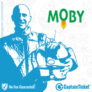 Buy Moby tickets at the cheapest prices online with no fees or hidden charges