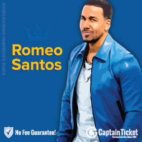 Buy Romeo Santos tickets cheaper with no fees at Captain Ticket™ - The Original No Fee Ticket Site!