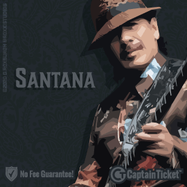 Buy Santana tickets for less with no service fees at Captain Ticket™ - The Original No Fee Ticket Site! #FanArtByRoxxi