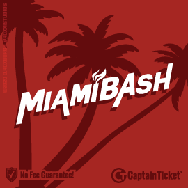 Buy MiamiBash tickets for less with no service fees at Captain Ticket™ - The Original No Fee Ticket Site! #FanArtByRoxxi